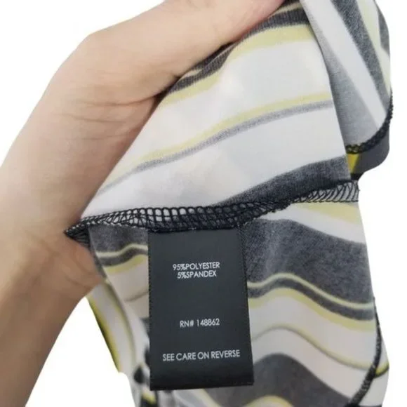 Torrid Womens 2X Yellow & Black Striped Studio Kni - Picture 7 of 10